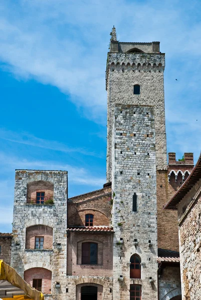 Αρχιτεκτονική λεπτομέρεια του san gimignano — Φωτογραφία Αρχείου
