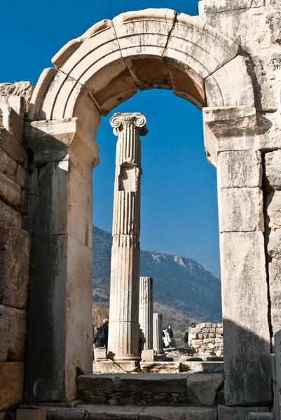 Poort in odeion, Efeze, izmir, Turkije — Stockfoto