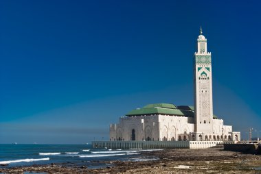 King Hassan II Mosque, Casablanca, Morocco clipart