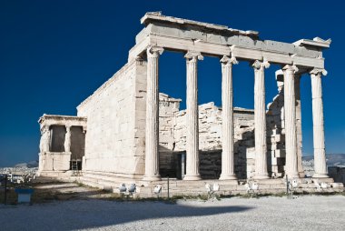 caryatids erechteion Akropolis Atina Yunanistan