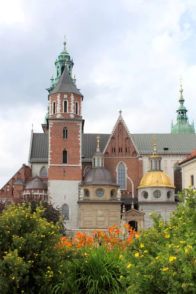 Catedral Wawel, Castelo Real Wawel em Cracóvia — Fotografia de Stock