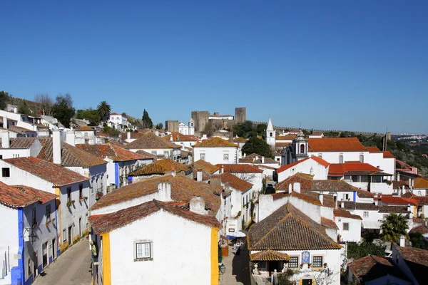 Paisaje urbano de Obidos, Portugal — Foto de Stock