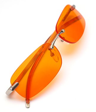 Orange glasses clipart