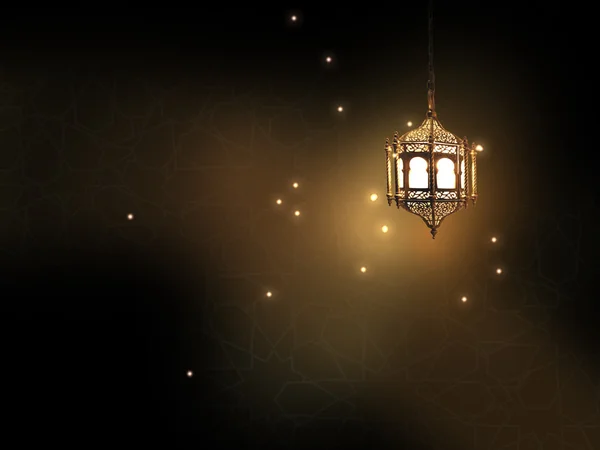 stock image Lantern with classic arabic texture