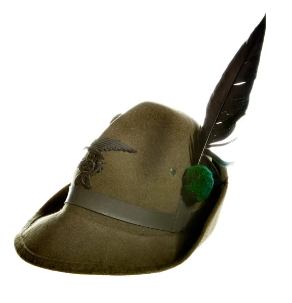 Alpino 的意大利军事警察的帽子 — 图库照片