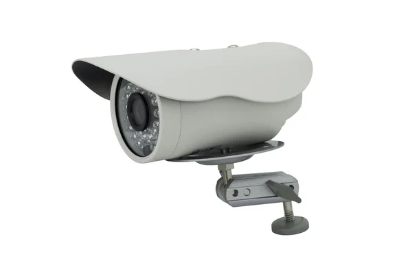 Bezpečnostní kamera infračervená izolovaných na bílém pozadí — Stock fotografie