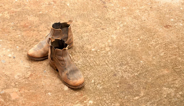 Par de botas de trabalhador — Fotografia de Stock