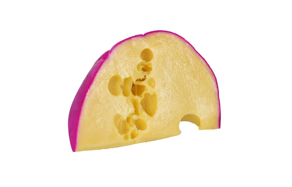 Cheese slice isolated on white background — Stock Photo, Image
