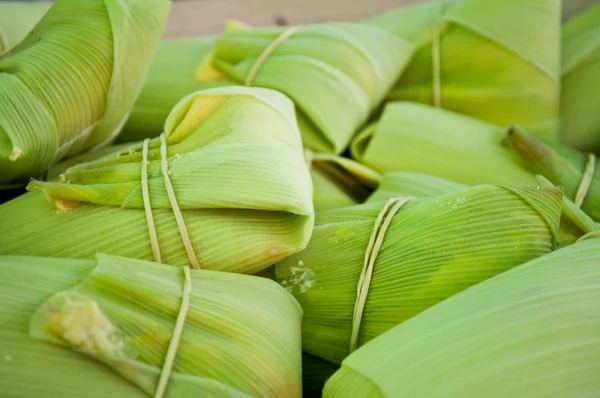 Cierre del grupo de maíz tamal dulce — Foto de Stock