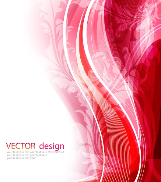 Ilustración abstracta de flores — Vector de stock