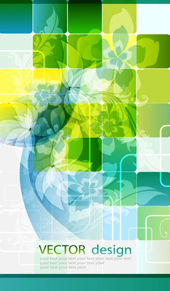 Illustration abstraite de fleurs — Image vectorielle