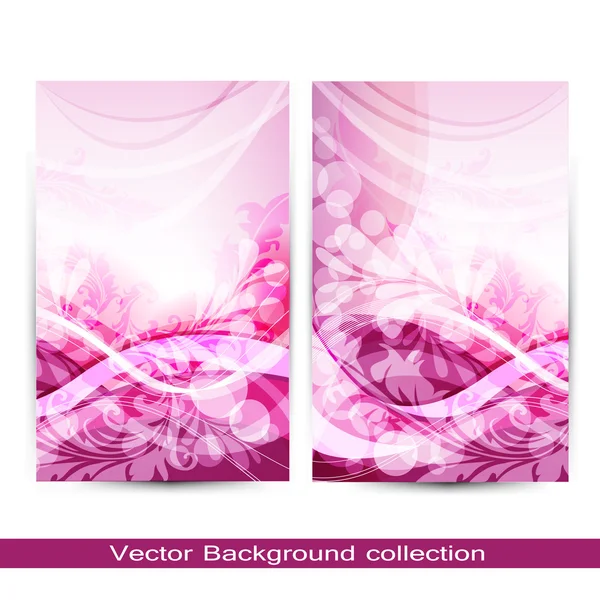 Colección de fondo vectorial — Vector de stock