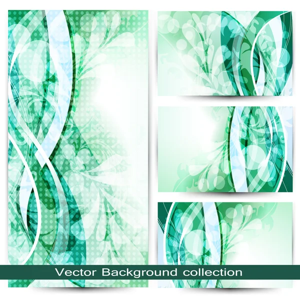Colección de fondo vectorial — Vector de stock
