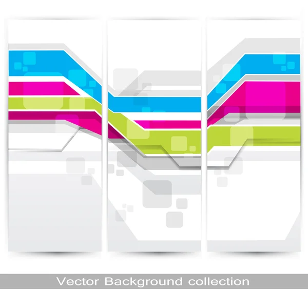 Set of Backgrounds lines — Stock Vector