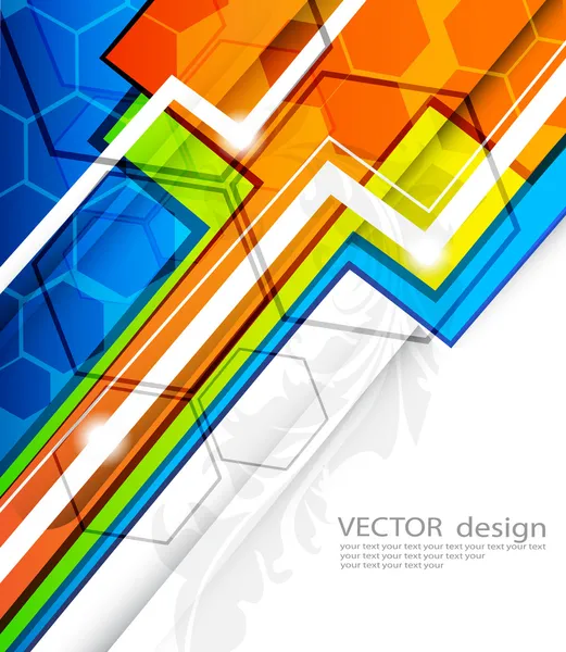 Desenho vetorial abstrato — Vetor de Stock