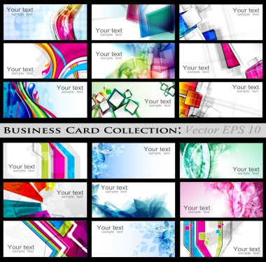 Abstract Business Card clipart