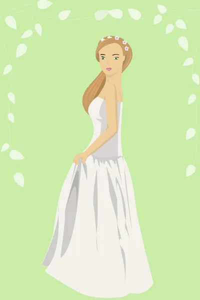 一个人的新娘 — 图库矢量图片