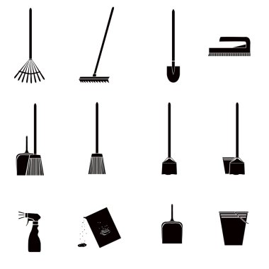 Cleaning icons clipart