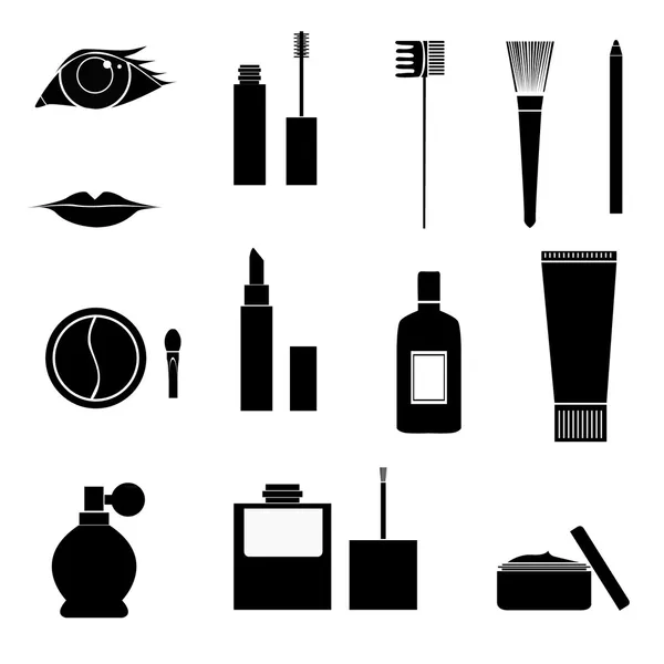 Iconos de maquillaje — Vector de stock