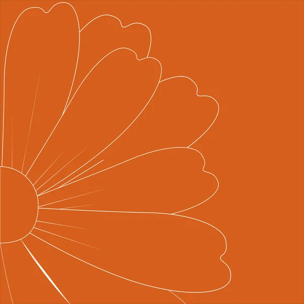Апельсиновый цветок — стоковый вектор