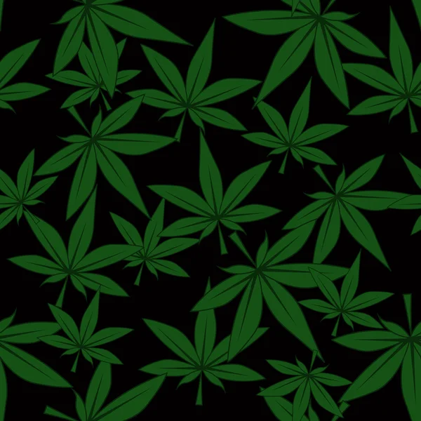 Marihuana patroon — Stockvector