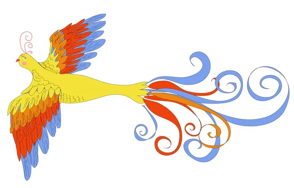 Oiseau feu — Image vectorielle