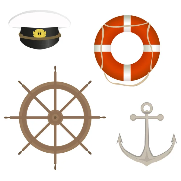 stock vector Range of marine accessories