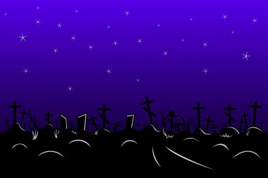 Cemetery border clipart