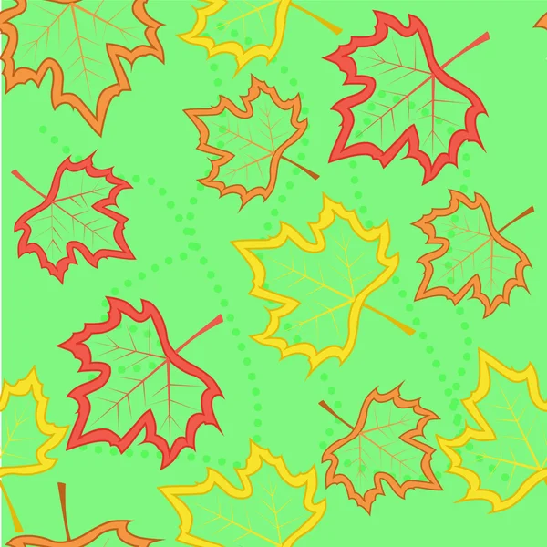 Кленове листя безшовний фон — стоковий вектор