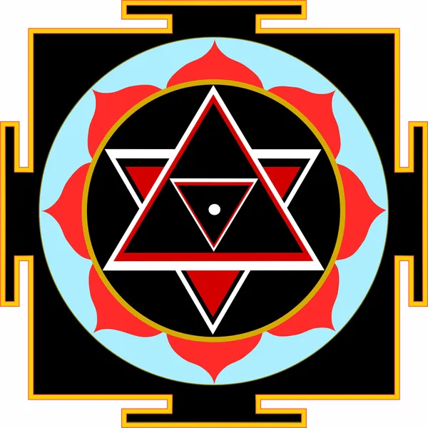 Shri Shiva-Yantra — Vetor de Stock