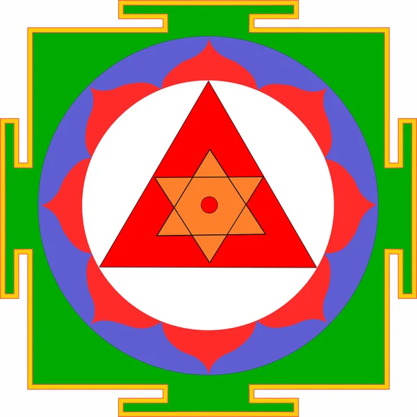 Shri ganesha yantra — Stok Vektör