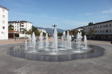 Novorossiysk. Çeşme chernyakhovsky sokak üzerinde