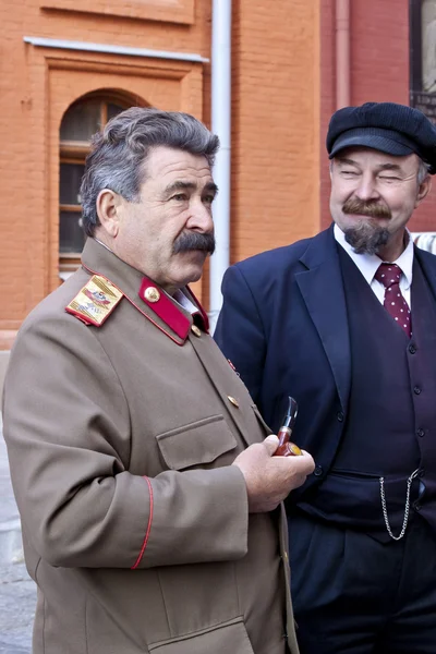Két szovjet vezetők — Stock Fotó