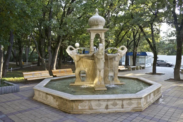 喷泉在格连吉克 — 图库照片