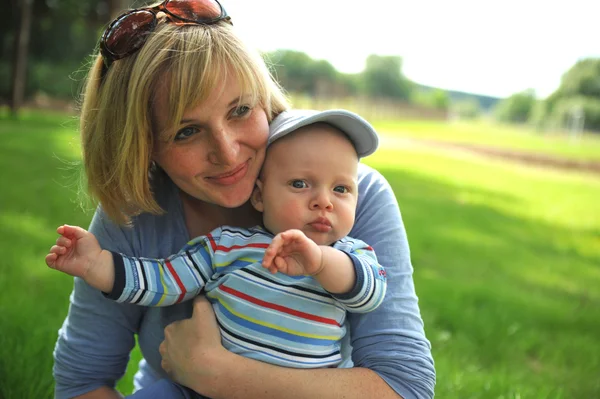 stock image Mother and son