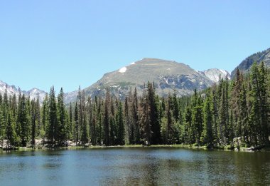 Colorado rockies göl ve dağ