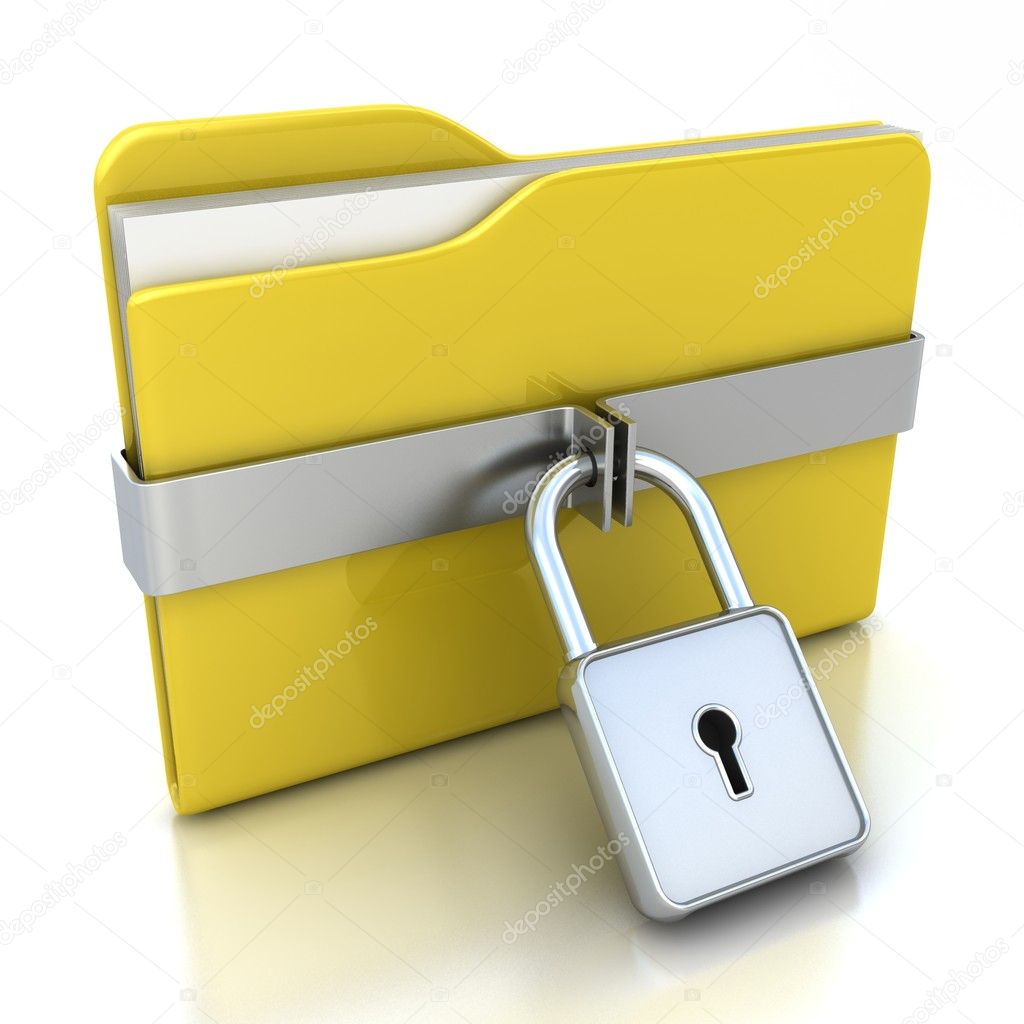 Folder and lock