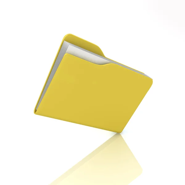 3D ikony folderu — Zdjęcie stockowe