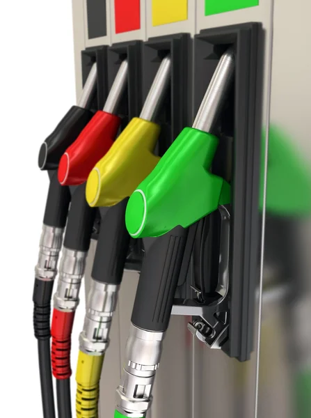 Gas pump munstycken — Stockfoto