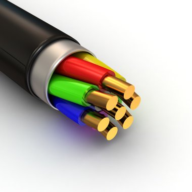 Electrical cable clipart