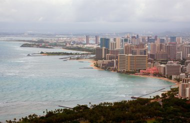 Waikiki diamond head, hawaii from