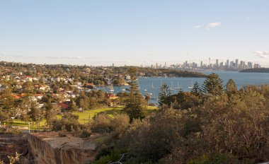 Watsons Bay and Sydney City clipart