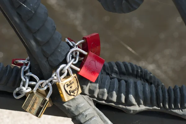 Love Locks in Berlin — Stock Photo, Image