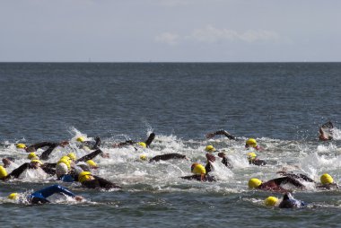 triatlon yüzücüler