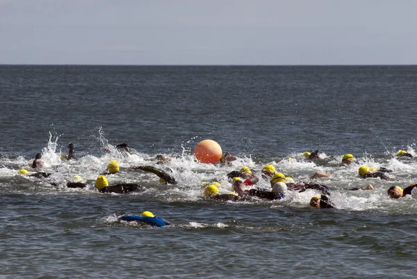 Acción de natación en el mar —  Fotos de Stock