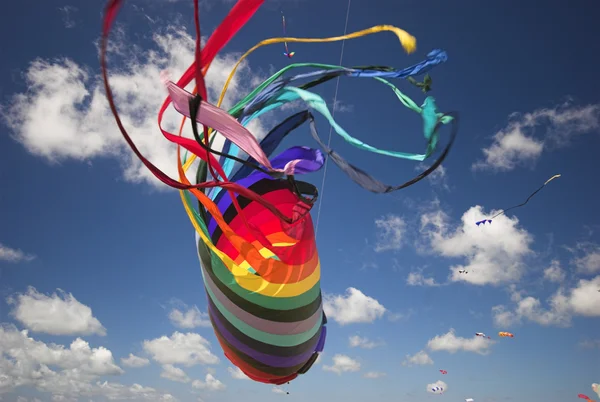 Πολύχρωμο φαντασίας kite — Φωτογραφία Αρχείου