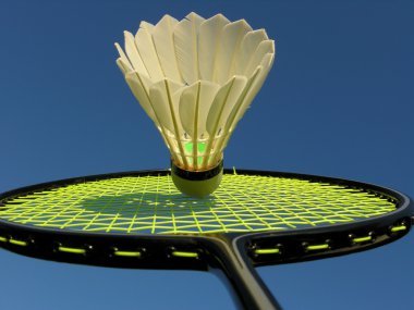 Action in Badminton clipart