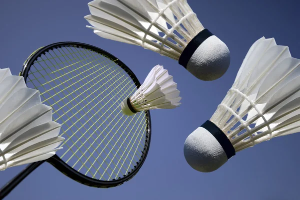 Badminton åtgärder — Stockfoto