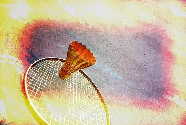 Badminton spielen. — Stockfoto