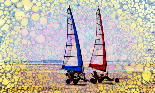 Abstract summer sailing — Stock Photo, Image